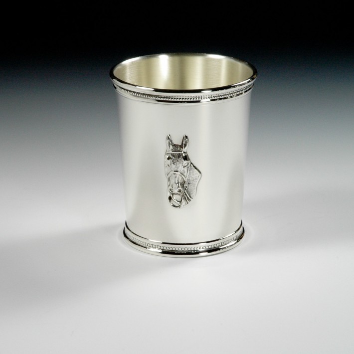 Sterling Silver Julep Cup with Horse Head