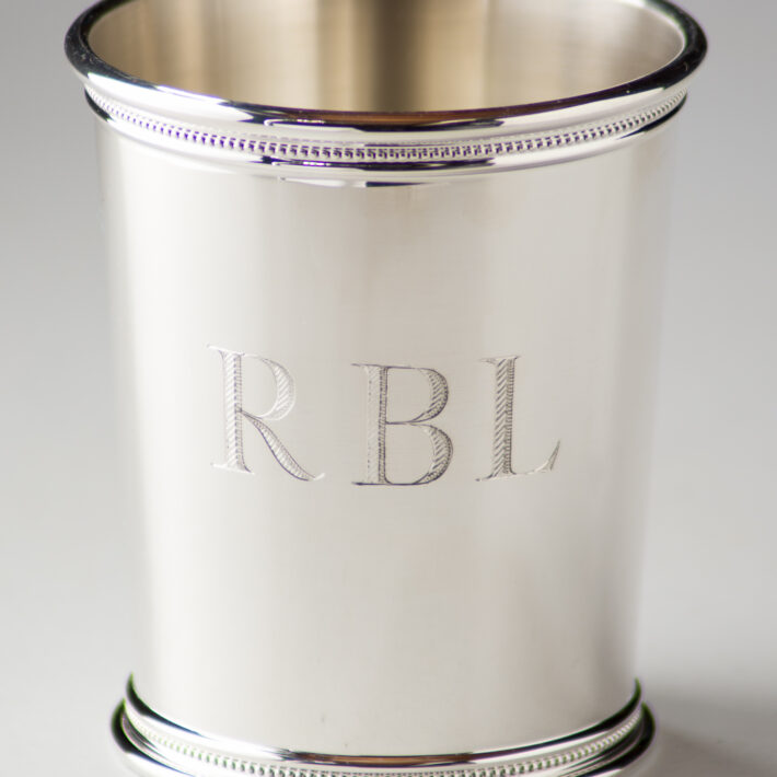 engraved mint julep cups