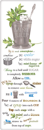 mint julep recipe towel