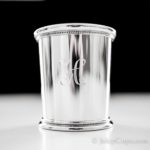Pewter Mint Julep Cup Engraved Style K-1