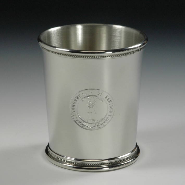 Pewter Mint Julep Cup - Kentucky Seal
