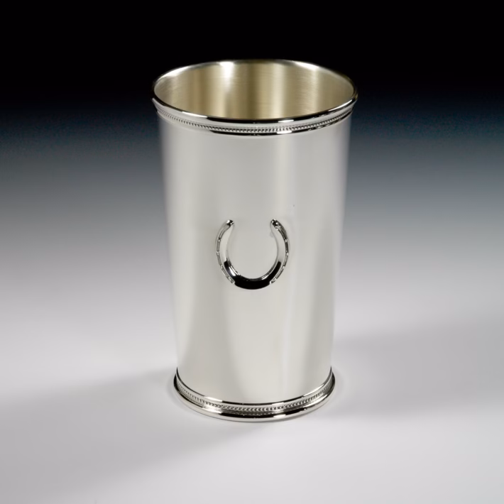Tall Julep Cup With Horseshoe