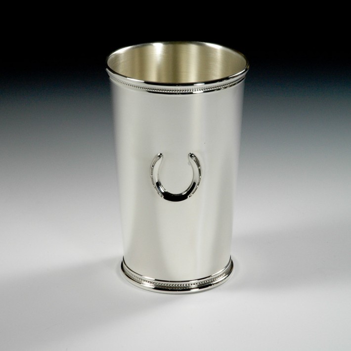 Tall Julep Cup With Horseshoe